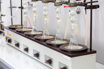 test tubes in the laboratory