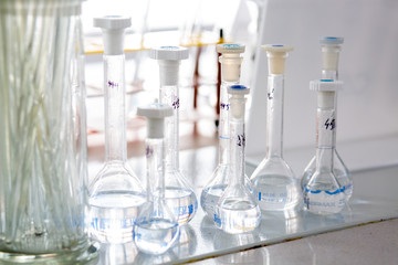 test tubes in the laboratory