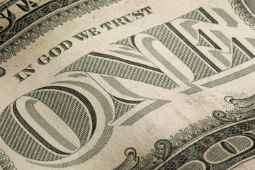 banknote one US dollar