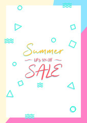 Summer Sale A4 Flyer banner concept