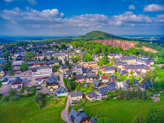 Health resort Altenberg in Saxony in spring