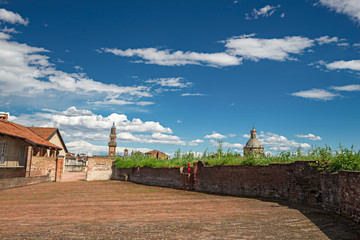 Casale Monferrato in Italy, seen from the castle walls.