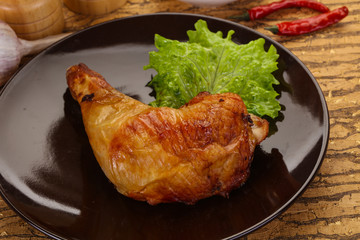 Roasted chicken leg