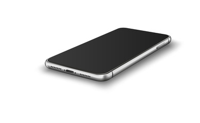 Smart phone with blank screen.