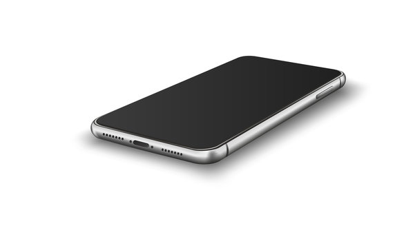 Smart phone with blank screen.
