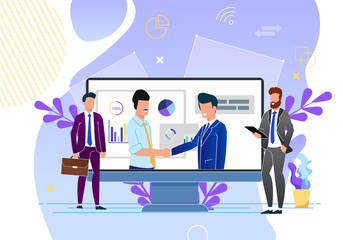 Continuous Cooperation and Partnership Cartoon.