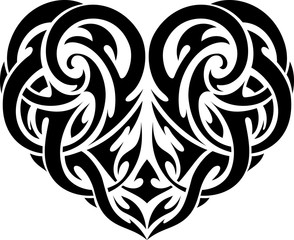 Heart Shape Abstract Ornament