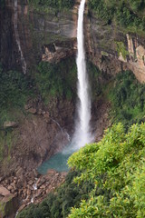 waterfall from mountain