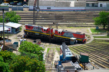 view of the city of Krasnodar railway station