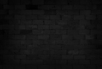 Black brick wall texture with high resolution for background and design art work.