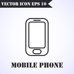 Phone icon vector. Call icon vector. Mobile phone smartphone device gadget. Telephone icon