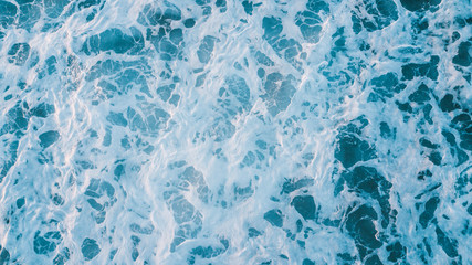 Aerial View of Waves and Surfers and Beach Landscape of Bells Beach Along the Great Ocean Road, Australia