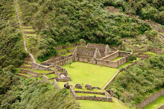 South America - Peru, Inca ruins of Choquequirao