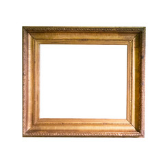 Frame picture antique antiques isolated on white background