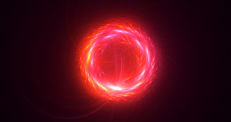3D rendering abstract round light background