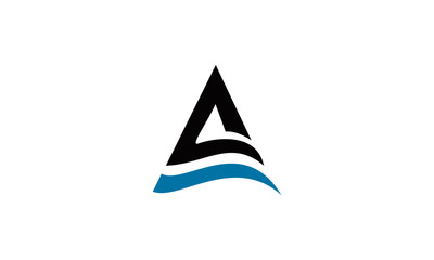 elegant A logo letter