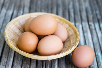 Fresh chicken eggs