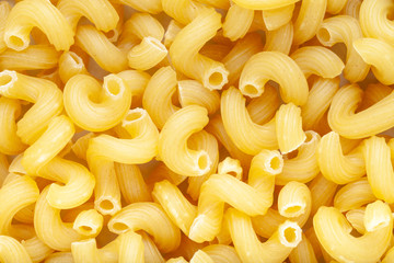 Dry pasta texture close up for background