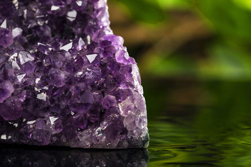 Amethyst mineral stone rock gem purple quartz stone specimen