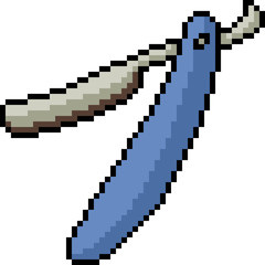 vector pixel art razor