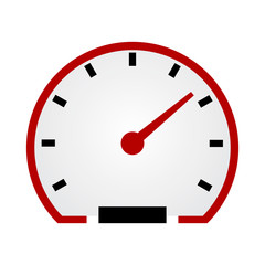 Car speedometer vector icon. filled flat sign for mobile concept and web design. Symbol, logo illustration