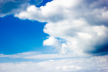 blue sky and clouds