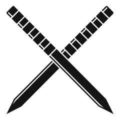 Croquet stick icon. Simple illustration of croquet stick vector icon for web design isolated on white background