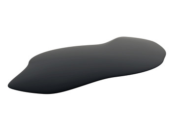 3d rendering of natural pit - isolated on white