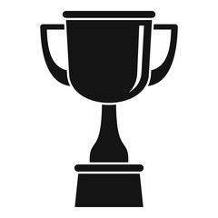 Gold cup icon. Simple illustration of gold cup vector icon for web design isolated on white background