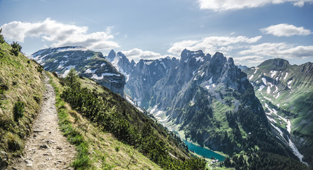 Fototapeta na wymiar Appenzell Hiking Mountain Landscape Switzerland