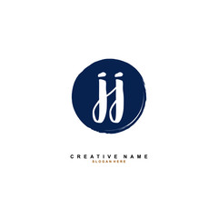 J JJ Initial logo template vector. Letter logo concept
