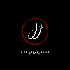 J JJ Initial logo template vector. Letter logo concept