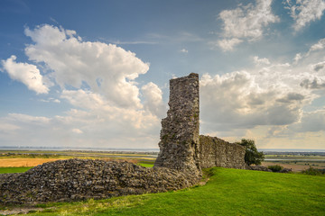 Hadleigh Castle,remains of western wall,Essex,England,UK