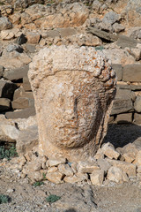 Nemrut mount, Turkey - Ancient stone heads representing the gods of the Kommagene kingdom