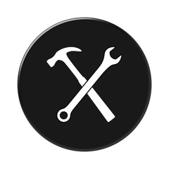 klucz i młotek ikona