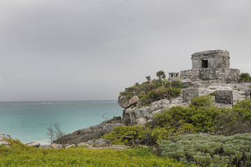 Tulum is the only Mayan city built on the coast