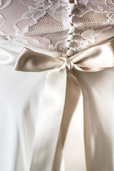 Fototapeta na wymiar wedding dress bow