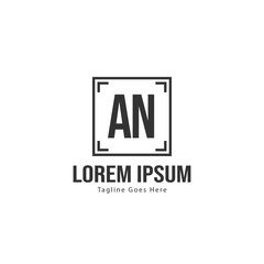 Obraz premium AN Letter Logo Design. Creative Modern AN Letters Icon Illustration