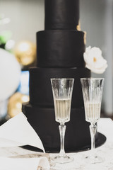 two glasses of champagne