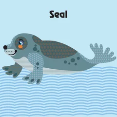 Dekokissen Vector cartoon seal © alinart
