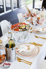 festive table setting