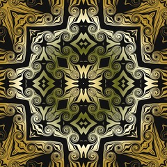 abstract tracery vintage pattern on a dark background