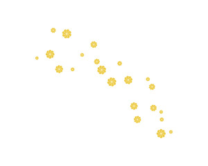 set of abstract flowers background template vector illustration