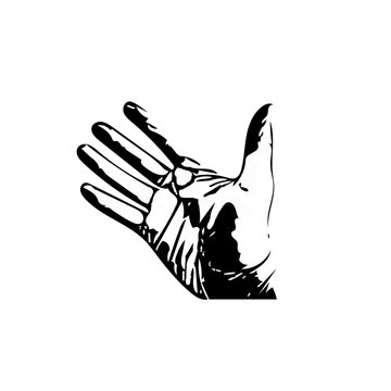 a hand drawen on white backgrounds, isolated