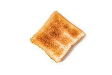 bread toast on isolated white background