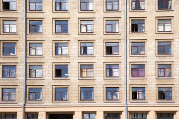 windows and details on an exterior of the building.