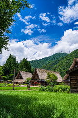 Obraz premium 初夏の五箇山 菅沼集落