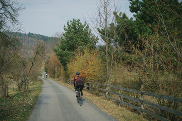 Groupride with friends in Beskydy mountains