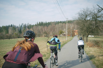 Groupride with friends in Beskydy mountains
