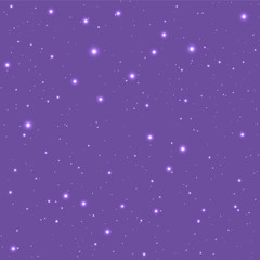 Fototapeta na wymiar Abstract purple sky with stars